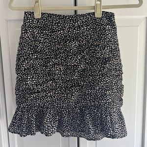 Abercrombie black and white mini skirt